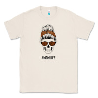 Natural Brown Glitter, Western Vintage Patterned Mom Skull Classic Tee - Bettercallsaul