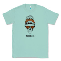 Seafoam Brown Glitter, Western Vintage Patterned Mom Skull Classic Tee - Bettercallsaul