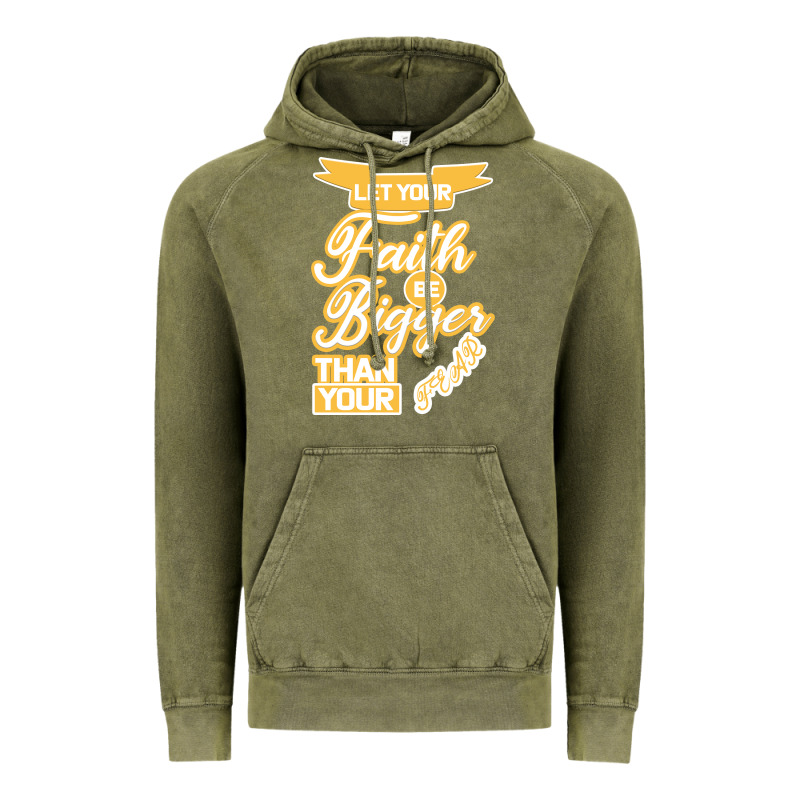 Let Your Faith Be Bigger Than Your Fear Vintage Hoodie by Bettercallsaul | Teevron