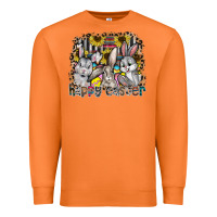 Carrot Happy Easter Premium Sweatshirt - CowhideDigitalArt