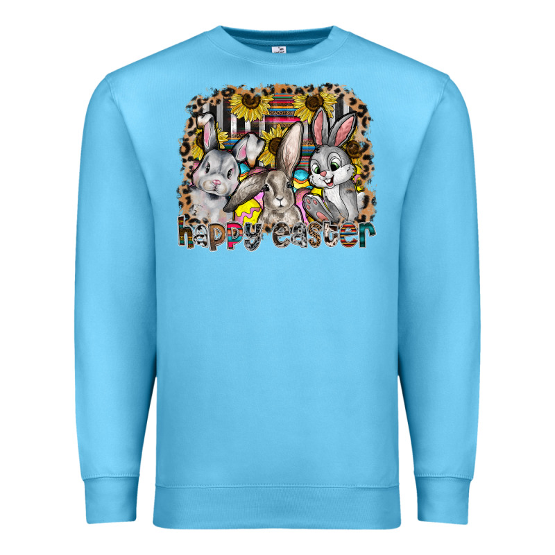 Happy Easter Premium Sweatshirt by CowhideDigitalArt | Teevron