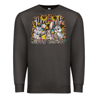 Smoke Happy Easter Premium Sweatshirt - CowhideDigitalArt