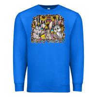 True Royal Happy Easter Premium Sweatshirt - CowhideDigitalArt