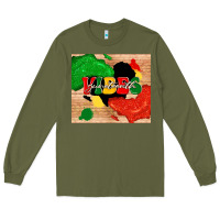 Army Green juneteenth vibes Long Sleeve Tee - TumblerDesignByShophia