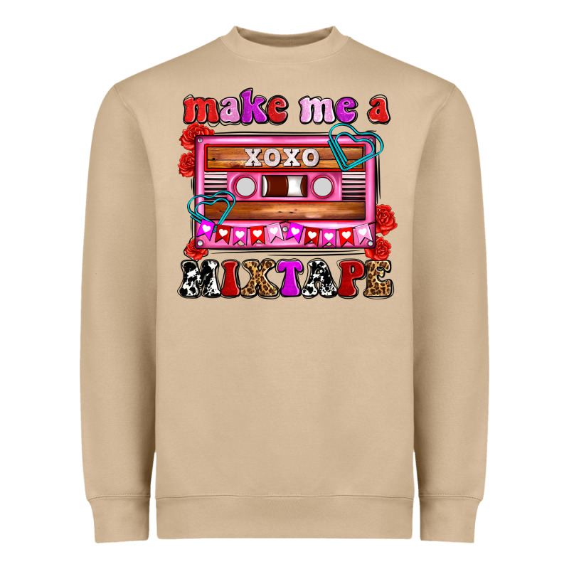 Make Me A Mixtape Olivia Heavyweight Sweatshirt by OliviaCreatesArt | Teevron