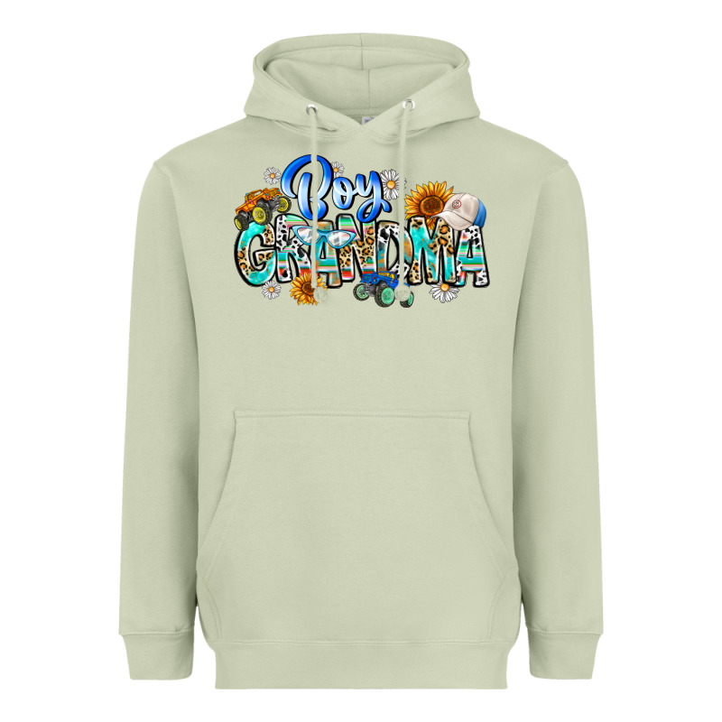 Boy Grandma Heavyweight Hoodie by CowhideDigitalArt | Teevron