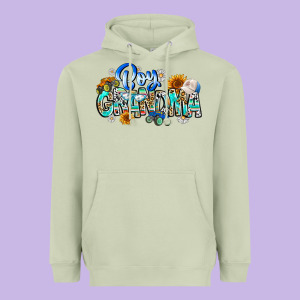 Boy Grandma Heavyweight Hoodie Designed By Cowhidedigitalart