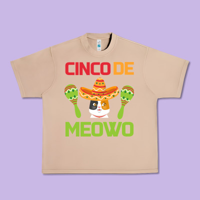 Cinco De Meow Urban Heavy Tee Designed By Bettercallsaul