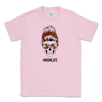 Bubblegum Pink Western Brown Glitter Cowhide Patterned Mom Skull Classic Tee - Bettercallsaul