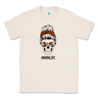 Natural Western Brown Glitter Cowhide Patterned Mom Skull Classic Tee - Bettercallsaul