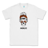 White Western Brown Glitter Cowhide Patterned Mom Skull Classic Tee - Bettercallsaul