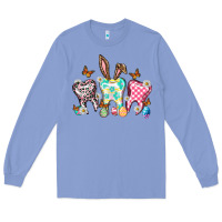 Colony Blue Happy Easter Day teeth Long Sleeve Tee - HowdyJamesFarm