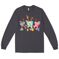 Smoke Happy Easter Day teeth Long Sleeve Tee - HowdyJamesFarm