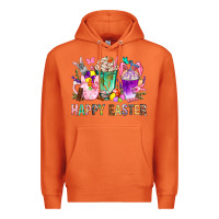 Carrot Happy Easter Coffee Cups With Bunny Premium Hoodie - BundleAndBundleShop