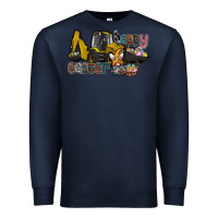 Navy Happy Easter Premium Sweatshirt - CowhideDigitalArt