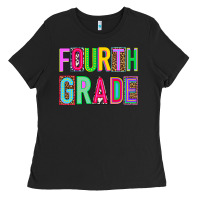 Black fourth grade Ladies Tee - NancyCooperArtShop