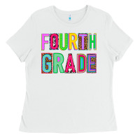 White fourth grade Ladies Tee - NancyCooperArtShop