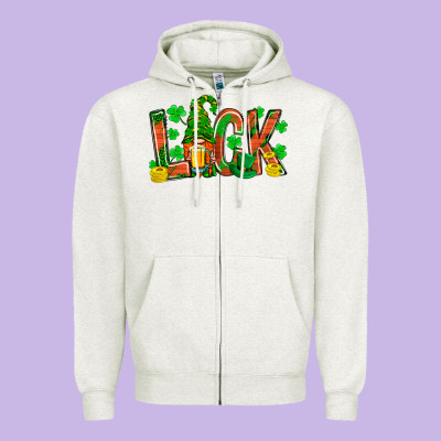 Western Luck With Gnome And Beer Zipper Hoodie Designed By Bundleandbundleshop