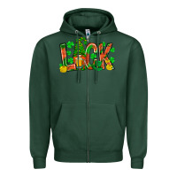 Sports Green Western Luck With Gnome And Beer Zipper Hoodie - BundleAndBundleShop