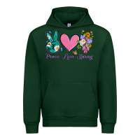 Foreset Green peace love springwith flowers and butterfly Urban Hoodie - Artiststas