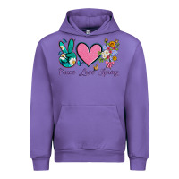 Tulip peace love springwith flowers and butterfly Urban Hoodie - Artiststas