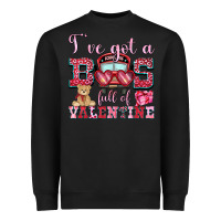 Black i've got a bus full of valentine Heavyweight Sweatshirt - OliviaCreatesArt