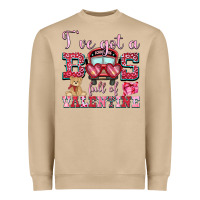 Mushroom i've got a bus full of valentine Heavyweight Sweatshirt - OliviaCreatesArt