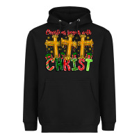 Black christmas begins with christ Heavyweight Hoodie - CowhideDigitalArt