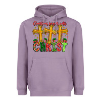Lavender christmas begins with christ Heavyweight Hoodie - CowhideDigitalArt