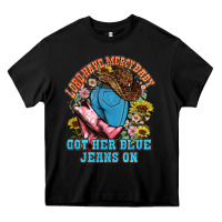 Black lord have mercy baby got her blue jeans on Heavy Core Tee - NancyCooperArtShop