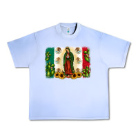 Grape Ice mexican flag our lady of guadalupe Urban Heavy Tee - JahusDesignShop