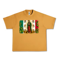 Peanut Butter mexican flag our lady of guadalupe Urban Heavy Tee - JahusDesignShop