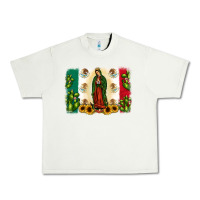 Pistachio mexican flag our lady of guadalupe Urban Heavy Tee - JahusDesignShop