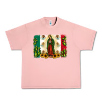 Salmon mexican flag our lady of guadalupe Urban Heavy Tee - JahusDesignShop