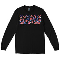 Black American popsicle Long Sleeve Tee - TumblerDesignByShophia