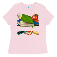 Custom Teacher Books Ladies Tee | Teevron