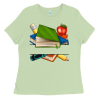 Matcha custom teacher books Ladies Tee - NancyCooperArtShop