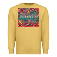 Antique Gold summer vibes Premium Sweatshirt - CowhideDigitalArt