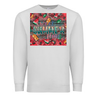 Dove Grey summer vibes Premium Sweatshirt - CowhideDigitalArt
