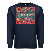 Navy summer vibes Premium Sweatshirt - CowhideDigitalArt