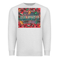 Oatmeal Heather summer vibes Premium Sweatshirt - CowhideDigitalArt