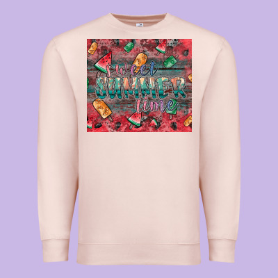Summer Vibes Premium Sweatshirt Designed By Cowhidedigitalart