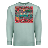 Seafoam summer vibes Premium Sweatshirt - CowhideDigitalArt