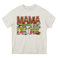 Cream mama needs a drink Heavy Core Tee - NancyCooperArtShop