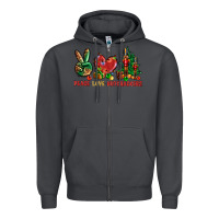 Smoke Peace Love Nutcrackers Zipper Hoodie - BundleAndBundleShop
