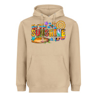 Mushroom be the sunshine Heavyweight Hoodie - CowhideDigitalArt