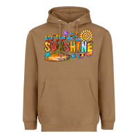 Toasted Coconut be the sunshine Heavyweight Hoodie - CowhideDigitalArt