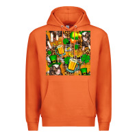 Carrot St. Patrick's Day Pig With Beer And Shamrock Premium Hoodie - FaDigitalArtStudio