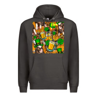 Smoke St. Patrick's Day Pig With Beer And Shamrock Premium Hoodie - FaDigitalArtStudio