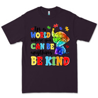 Plum in a world where you can be anything be kind Premium Tee - MaliasSmallBusiness